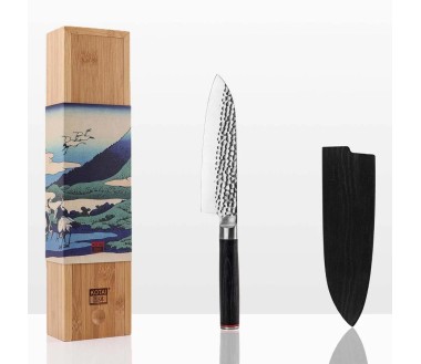 Couteau Santoku Pakka KOTAI - Type couteau de Chef japonais - Lame 18 cm