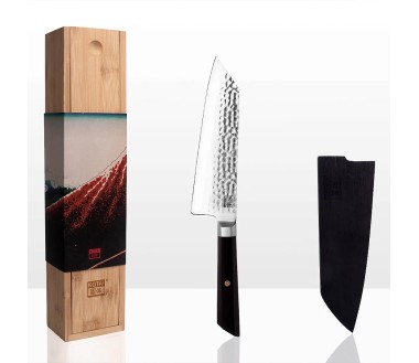 Couteau Santoku Bunka KOTAI - Type couteau de Chef japonais - Lame 17 cm