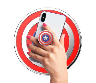 Poignée de téléphone PopGrip PopSockets - Captain America