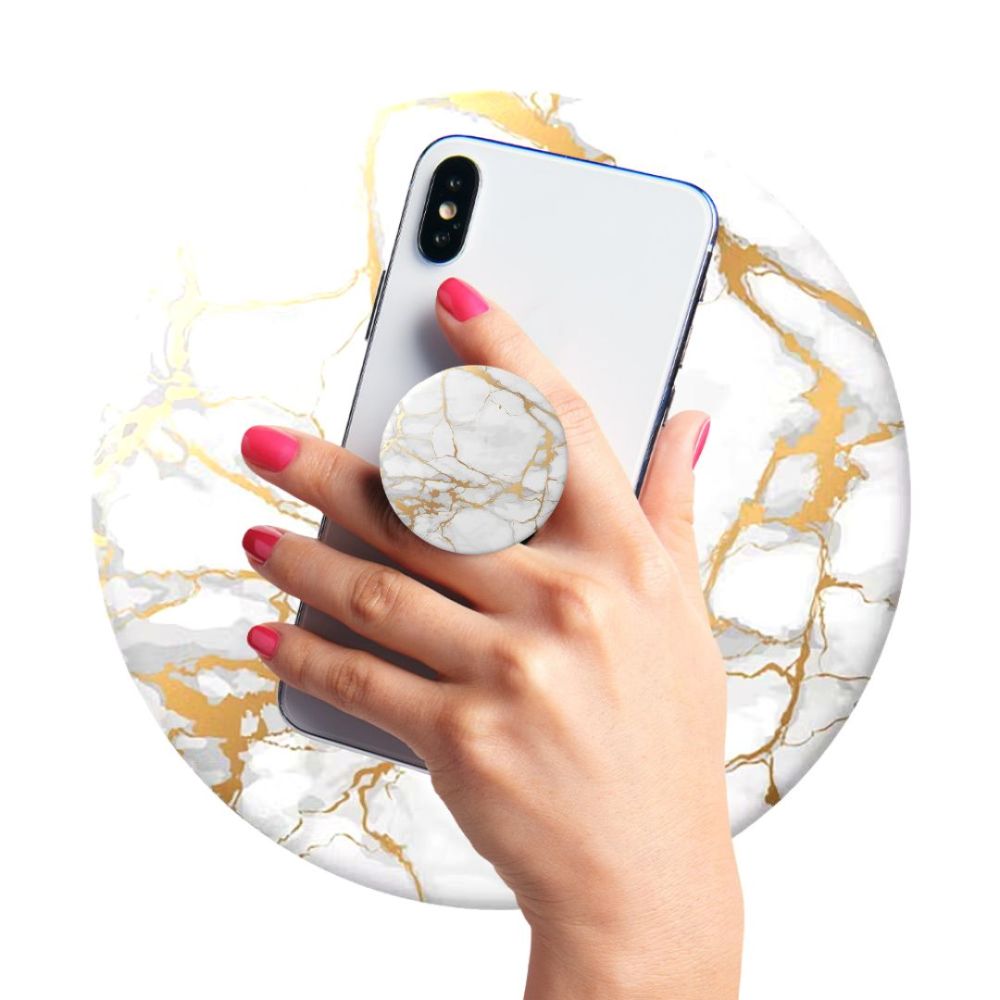 Poignée de téléphone PopGrip PopSockets - Gold Lutz Marble