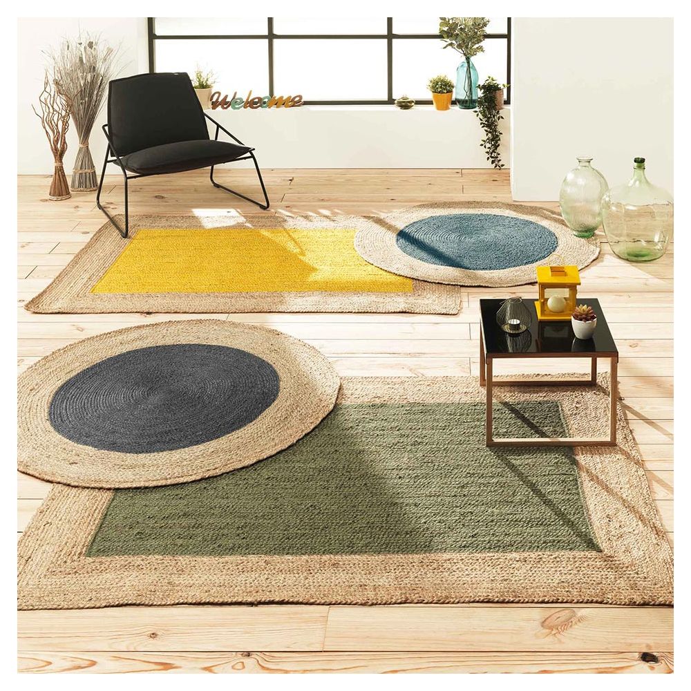 Tapis rond bicolore Napoli