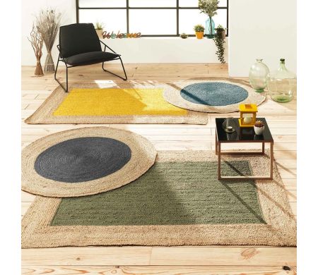 Tapis rond bicolore Napoli