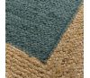 Tapis rectangle bicolore Napoli bleu detail