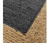 Tapis rectangle bicolore Napoli anthracite detail