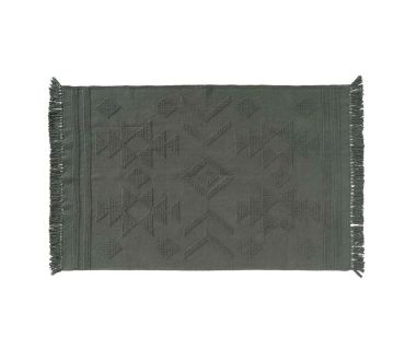 Tapis rectangle à franges Cilaos