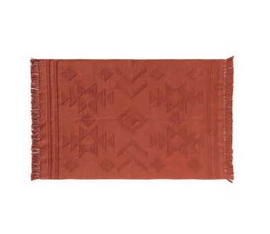 Tapis rectangle à franges Cilaos