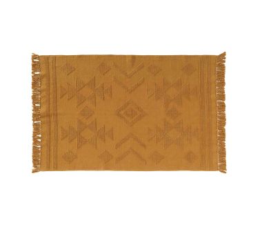 Tapis rectangle à franges Cilaos