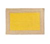 Tapis rectangle bicolore Napoli jaune