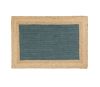 Tapis rectangle bicolore Napoli bleu