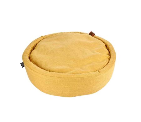 Panier Rond Polyester D60 x 15 cm Cosy Golden