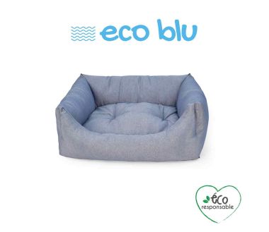 Panier Eco Blu Recycle Coussin Reversible 70 x 60 x H16 cm