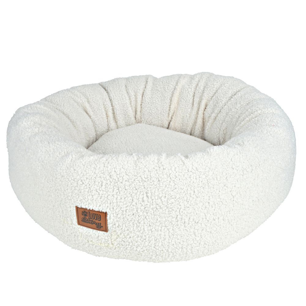 Coussin Rond Wooly Laine Bouclée D55 x H20 cm