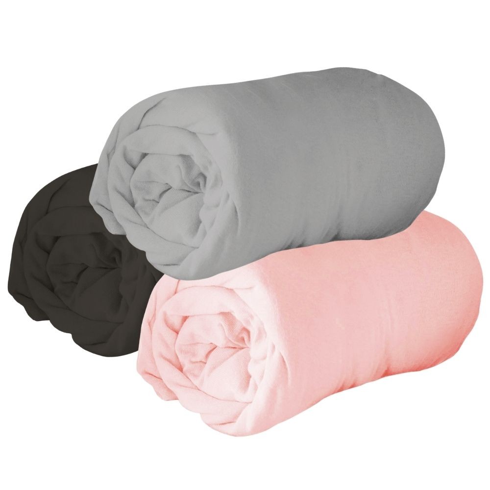 Lot de 3 draps housse Jersy 160-3