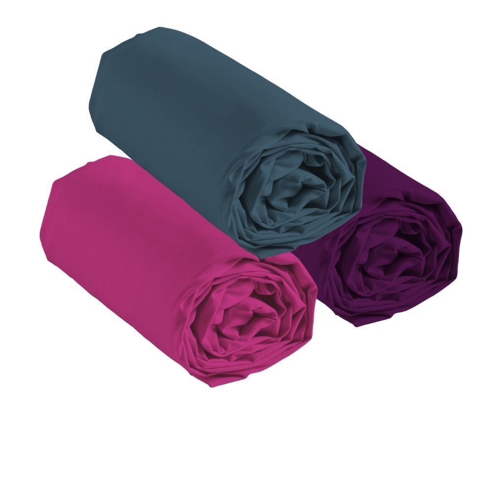 Lot de 3 draps housse Lina 90-5