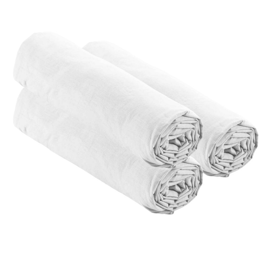 Lot de 3 draps housse Lina 140-4