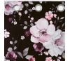Lot de 2 rideaux Velvet Flower Douceur d'intérieur - Noir 140 x 240