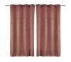 Lot de 2 rideaux Velvetine Douceur d'intérieur - Rose 140 x 280