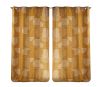 Lot de 2 rideaux Esquisse Douceur d'intérieur - Camel  140 x 260