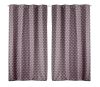 Lot de 2 rideaux Surya Douceur d'intérieur - Gris 135 x 260