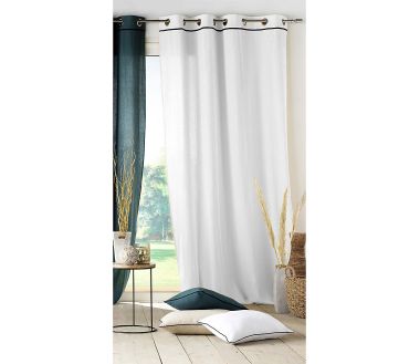 Lot de 2 rideaux Linette Douceur d'intérieur - Blanc 135 x 240