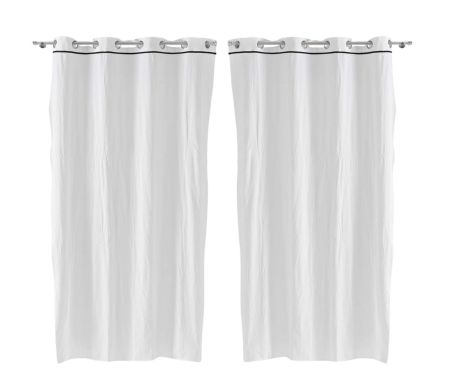 Lot de 2 rideaux Linette Douceur d'intérieur - Blanc 135 x 240