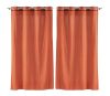 Lot de 2 rideaux Linette Douceur d'intérieur - Terracotta 135 x 240