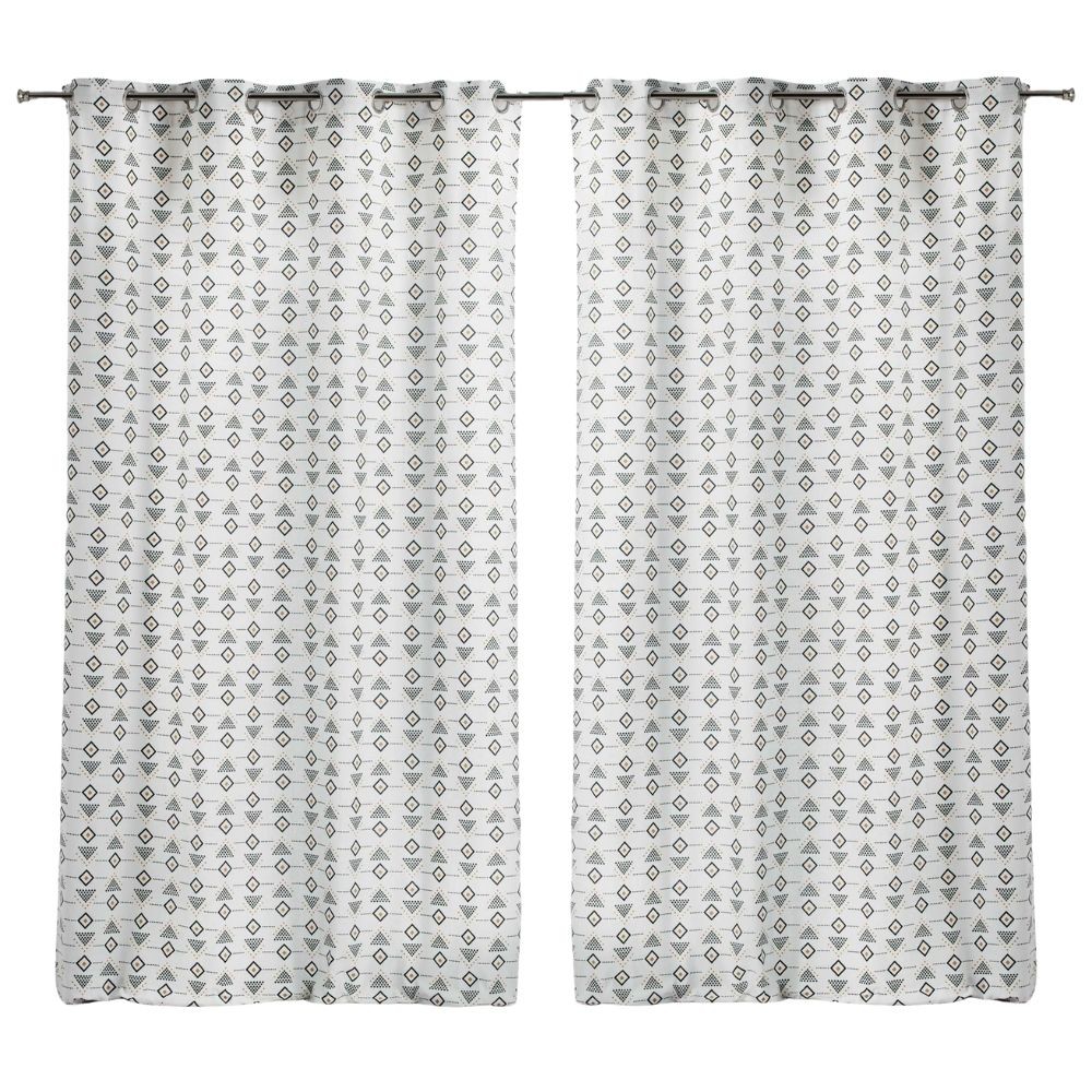 Lot de 2 rideaux Letiko Douceur d'intérieur - blanc  140 x 240