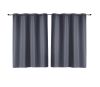 Lot de 2 rideaux Essentiel Douceur d'intérieur - Gris béton 140 x 180