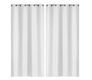 Lot de 2 rideaux Essentiel Douceur d'intérieur - Blanc 140 x 260