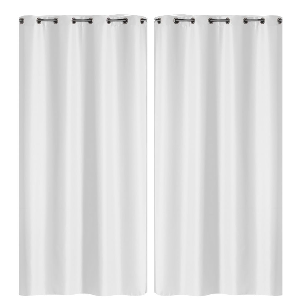 Lot de 2 rideaux Essentiel Douceur d'intérieur - Blanc 140 x 260