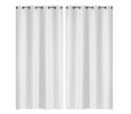 Lot de 2 rideaux Essentiel Douceur d'intérieur - Blanc 140 x 260