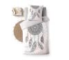 Pack 5 pièces Namaste - Parure de lit avec 2 draps housse et 1 nounours