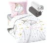 Pack 4 pièces LiliRose - Parure de lit avec 2 draps housse