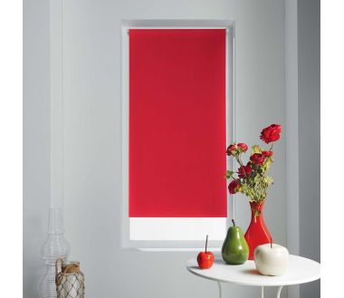 Lot de 2 stores enrouleur Occult Douceur d'intérieur - 60 x 90 cm Rouge