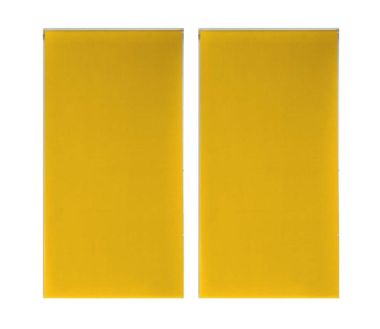 Lot de 2 stores enrouleur Occult Douceur d'intérieur - 60 x 90 cm Jaune