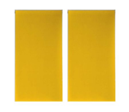 Lot de 2 stores enrouleur Occult Douceur d'intérieur - 60 x 90 cm Jaune