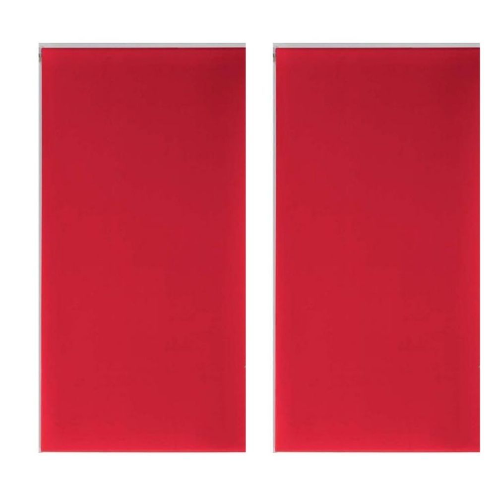 Lot de 2 stores enrouleur Occult Douceur d'intérieur - 60 x 90 cm Rouge