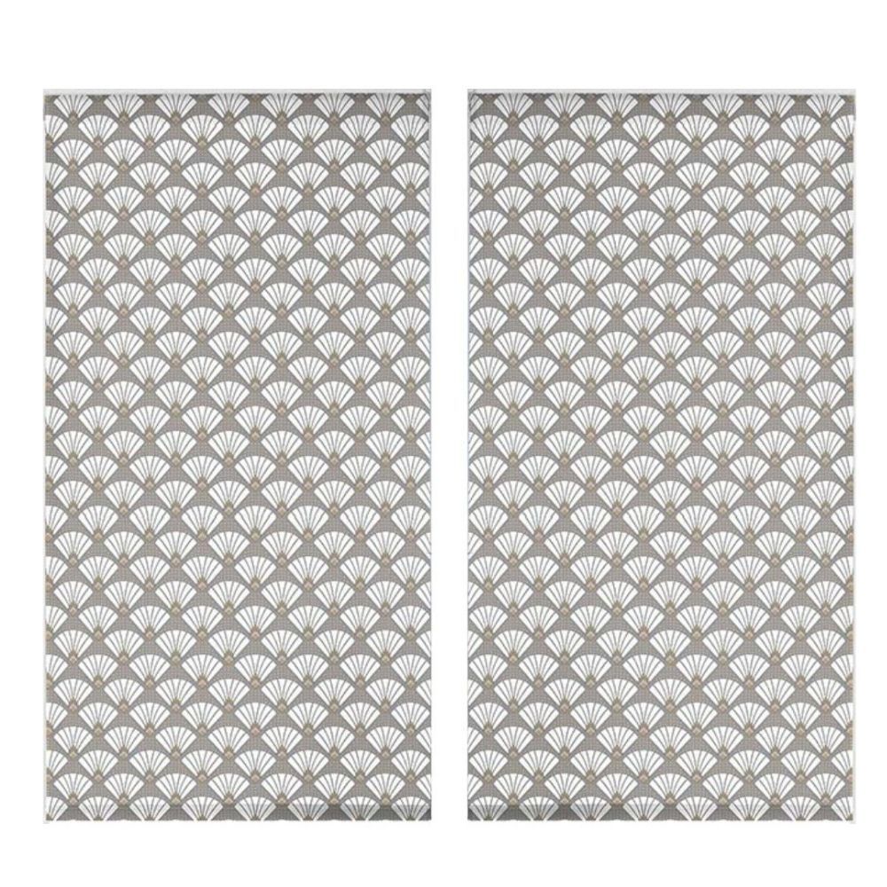 Lot de 2 stores enrouleur tamisant Art Déco Chic Douceur d'intérieur - 60 x 90 cm