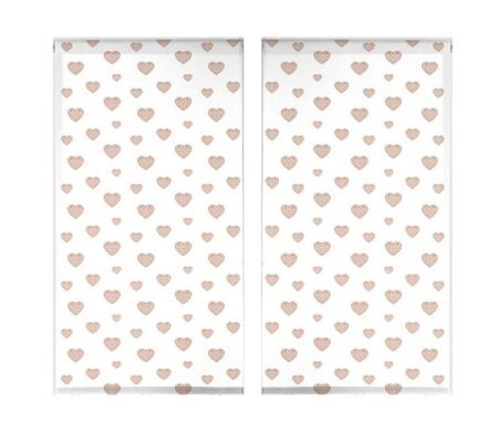 Lot de 2 stores enrouleur tamisant Piccolino - 60 x 90 cm Rose