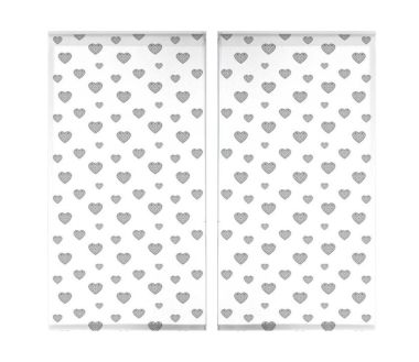 Lot de 2 stores enrouleur tamisant Piccolino - 60 x 90 cm Argent