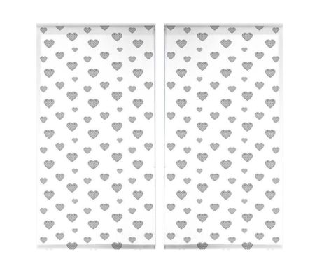 Lot de 2 stores enrouleur tamisant Piccolino - 60 x 90 cm Argent