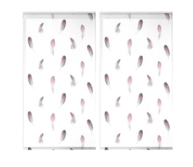 Lot de 2 stores enrouleur tamisant Plumala - 60 x 90 cm