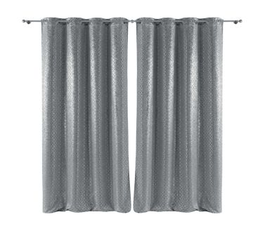 Lot de 2 rideaux Genesis - 135 x 240 cm Gris