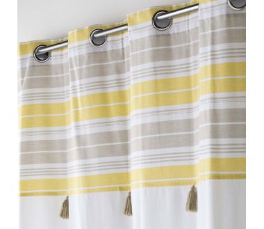 Lot de 2 rideaux Rideau Naturaline - 140 x 240 cm Jaune