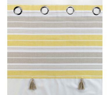 Lot de 2 rideaux Rideau Naturaline - 140 x 240 cm Jaune