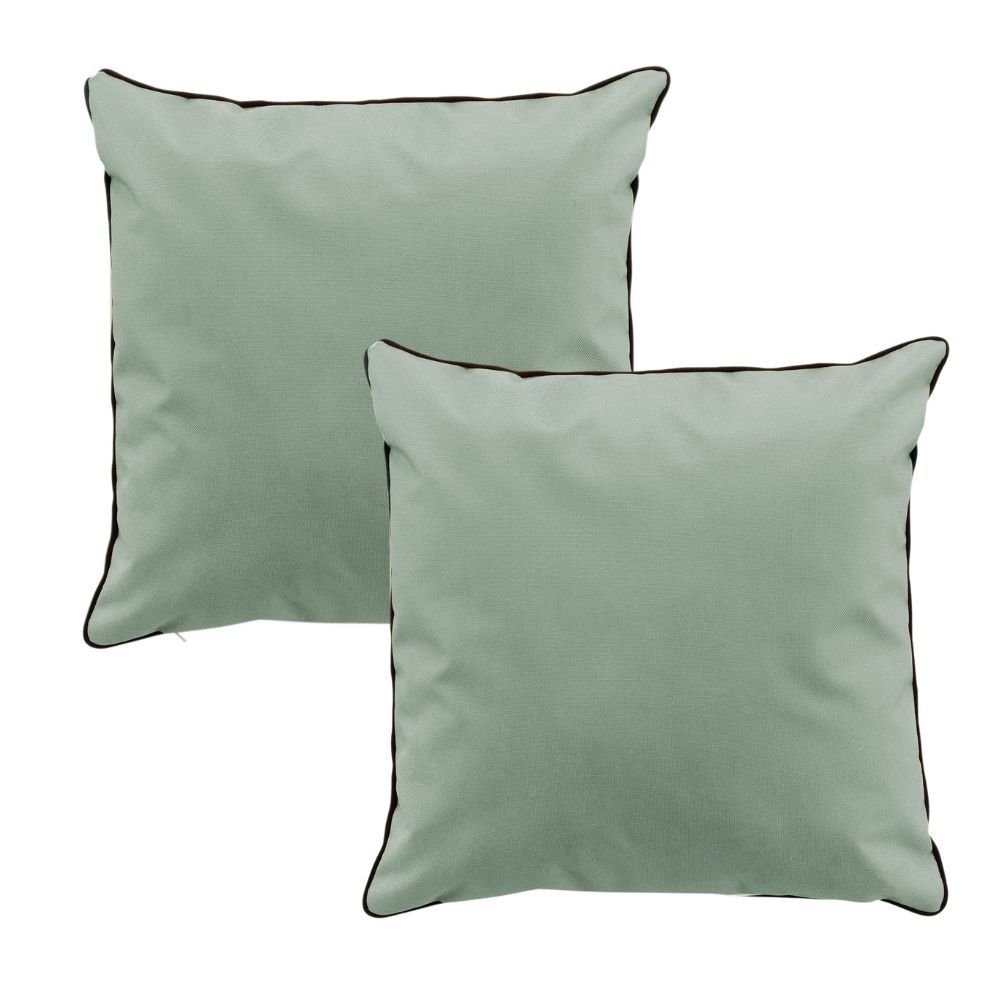 Lot de 2 coussins Siesta - Sauge