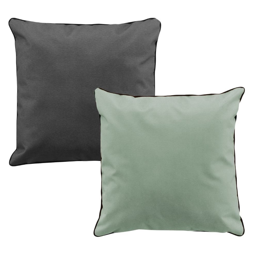 Lot de 2 coussins Siesta - Sauge & Gris