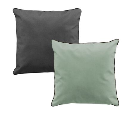 Lot de 2 coussins Siesta - Sauge & Gris