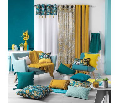 Lot de 2 coussins Tasselina - Jaune