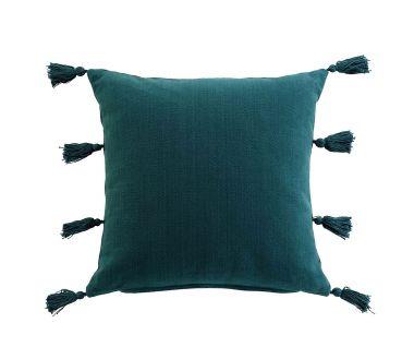 Lot de 2 coussins Tasselina - Pétrole